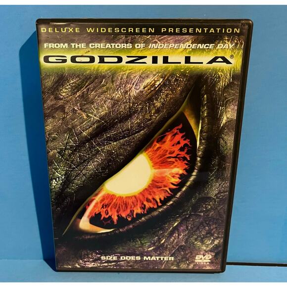 Godzilla DVD (1998) Deluxe Widescreen - TriStar - Sci-Fi Action Movie - Roland - Picture 1 of 6